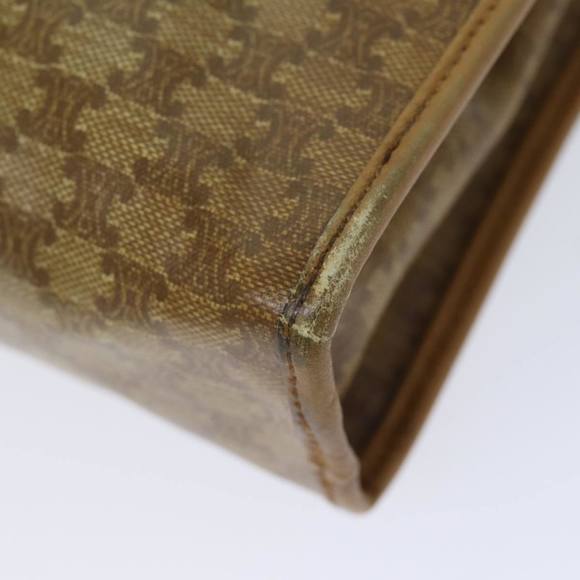 CELINE Macadam Canvas Clutch Bag Beige Auth 70658 - Picture 15 of 16